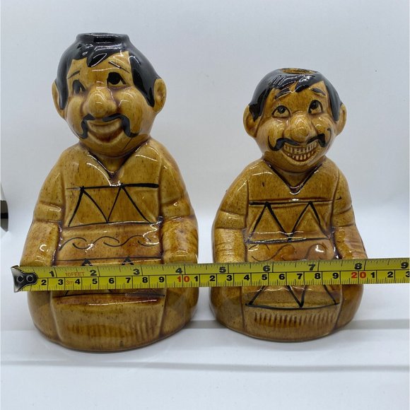 2 VINTAGE MEXICAN TEQUILA CERAMIC DECANTER MEN - Picture 12 of 12